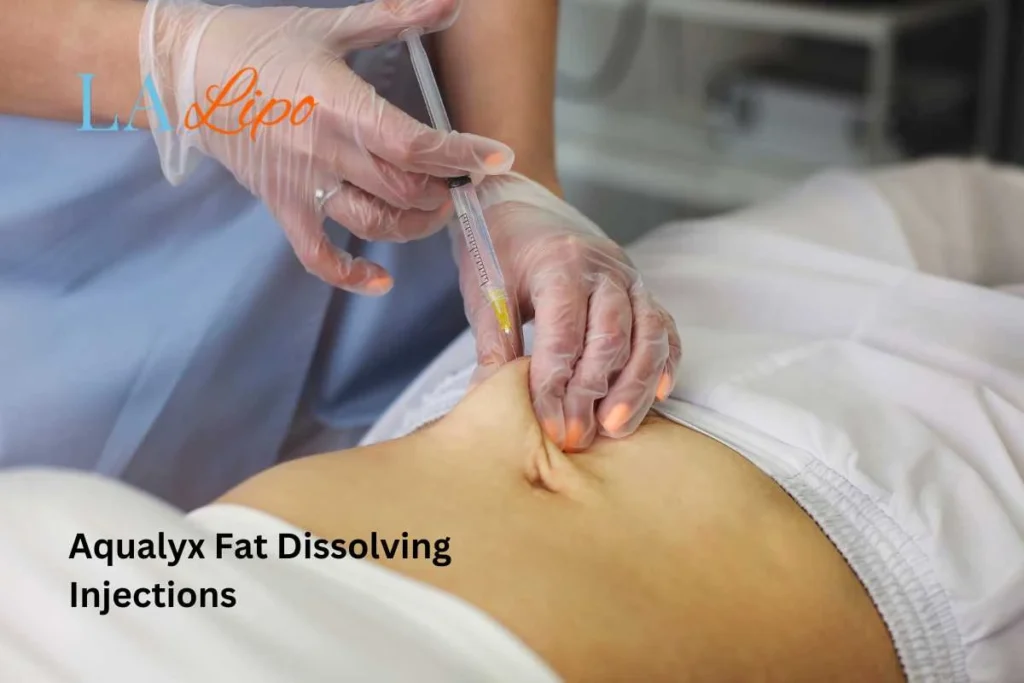 woman having fat dissolving injections Hitchin in the stomach