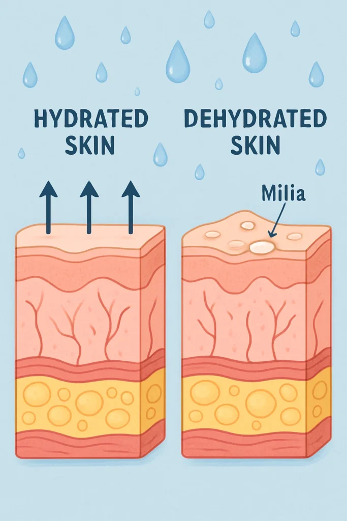 The importance of hydration and milia production Hitchin