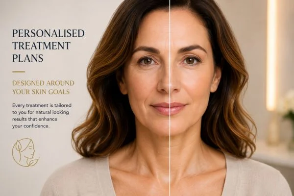 Before and after results of Collagen Lift Therapy Hitchin